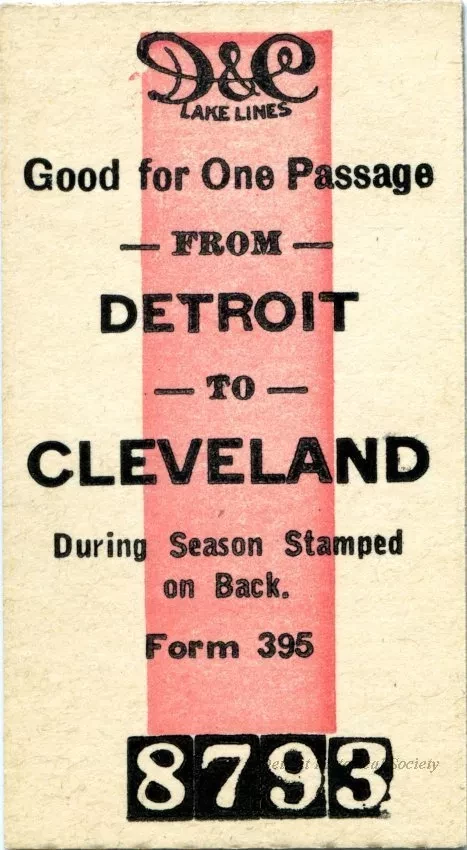 Ticket, Transportation - D&C Lake Lines