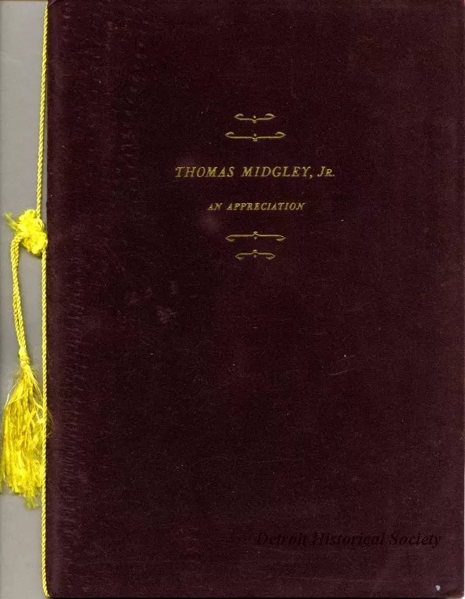 Booklet - Thomas Midgley, Jr.
An Appreciation