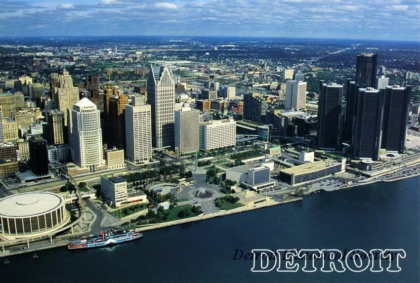 Postcard - Detroit