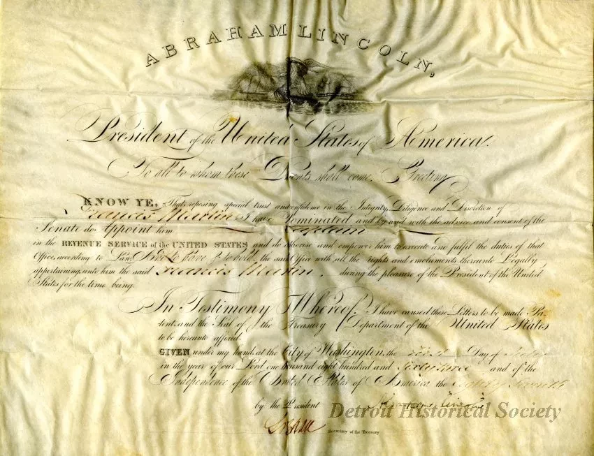 Commission - Andrew Jackson