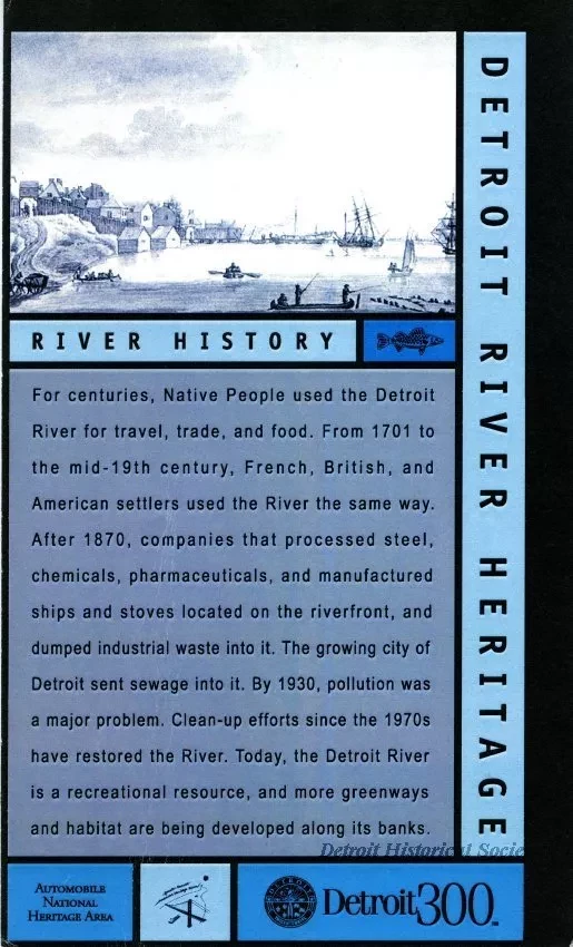 Card, Commemorative - Detroit River Heritage