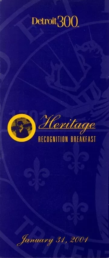 Invitation - Heritage Recognition Breakfast
