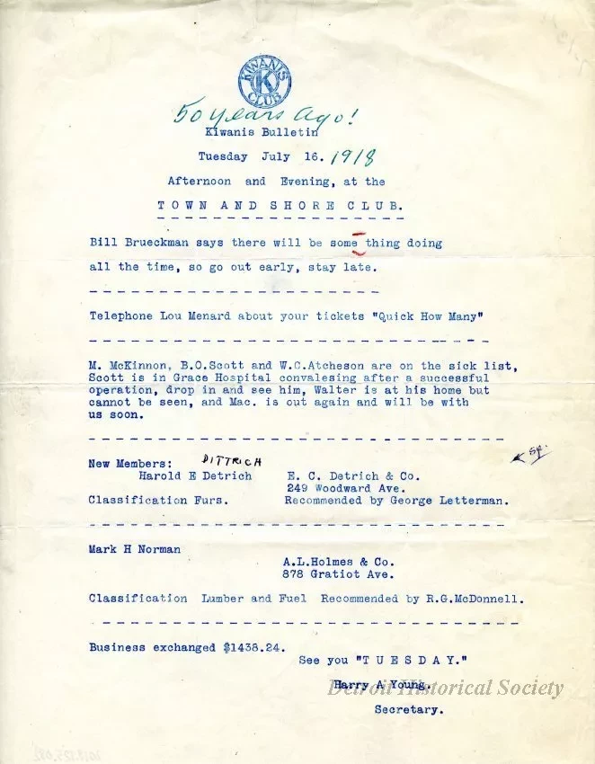 Newsletter - Kiwanis Bulletin