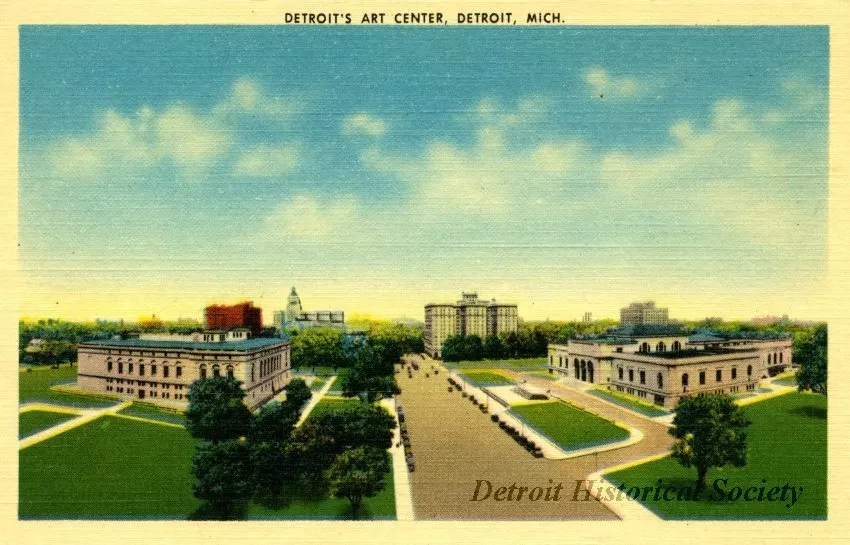 Postcard - Detroit's Art Center, Detroit, Mich.
