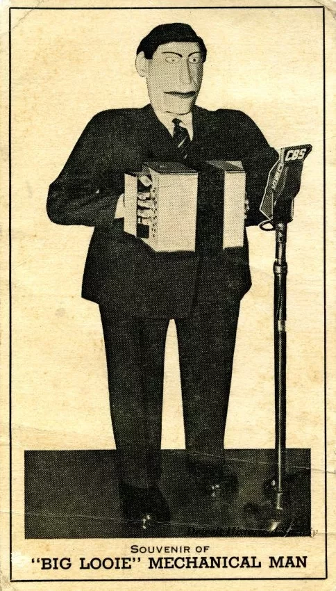 Postcard - Souvenir of "Big Looie" Mechanical Man