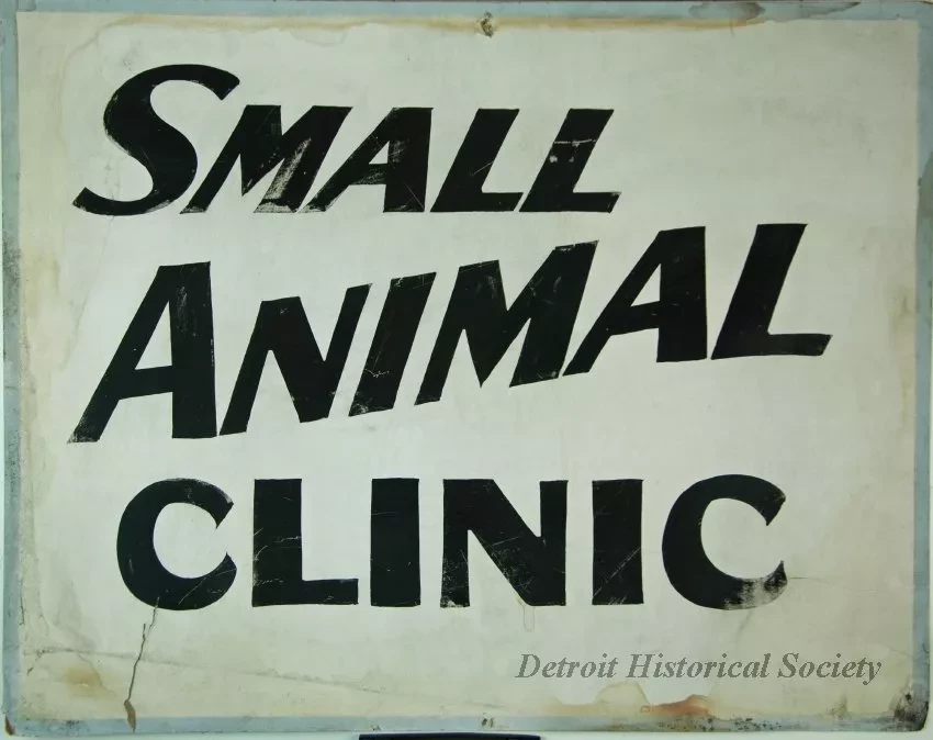 Sign, Informational - Small Animal Clinic
