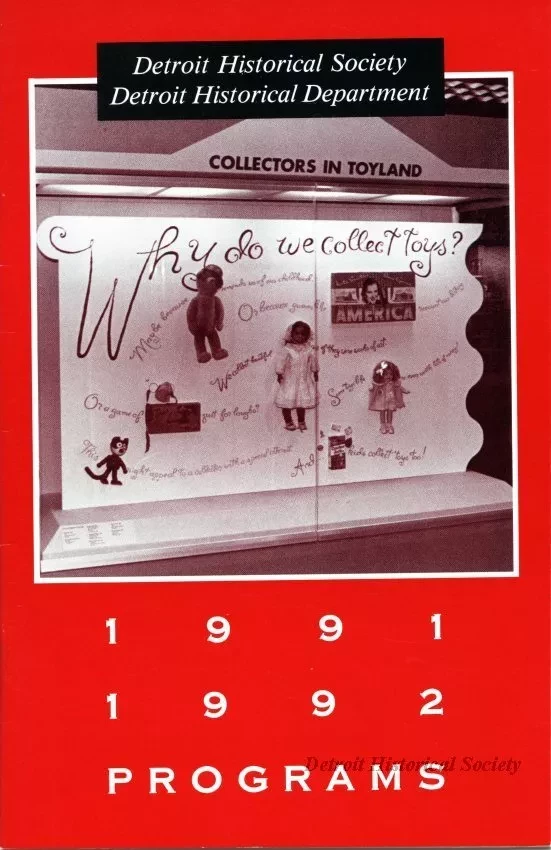 Advertisement - Detroit Historical Society
Detroit Historical Department
1991-1992 Programs