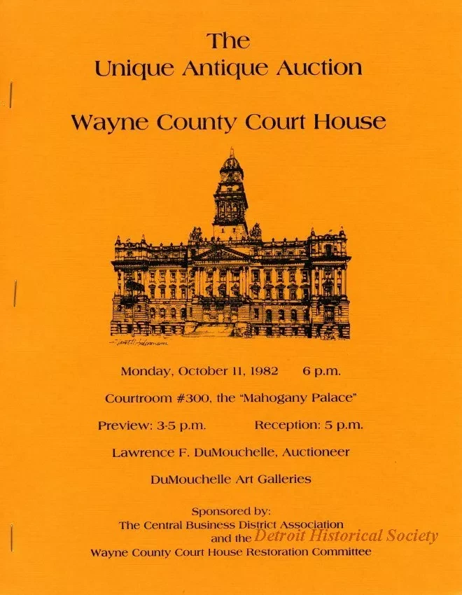 Program - The Unique Antique Auction
Wayne County Court House