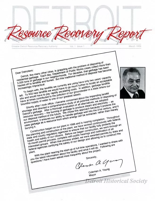 Newsletter - Detroit Resource Recovery Project