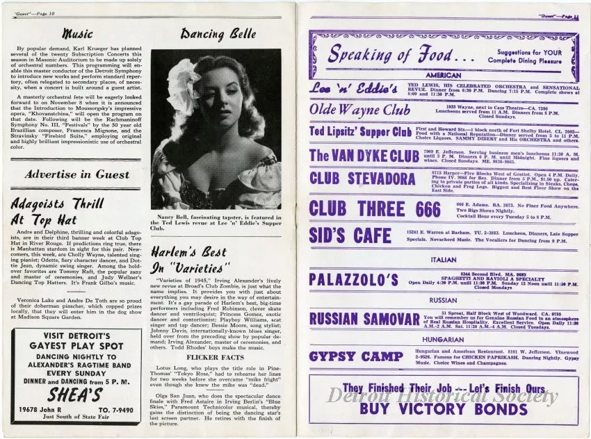 Magazine - For the Guest in Detroit, Volume 3, Number 28
