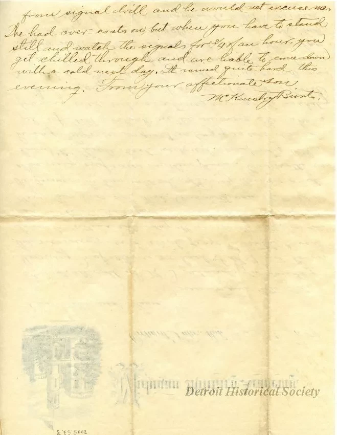 letter - Michigan Military Academy