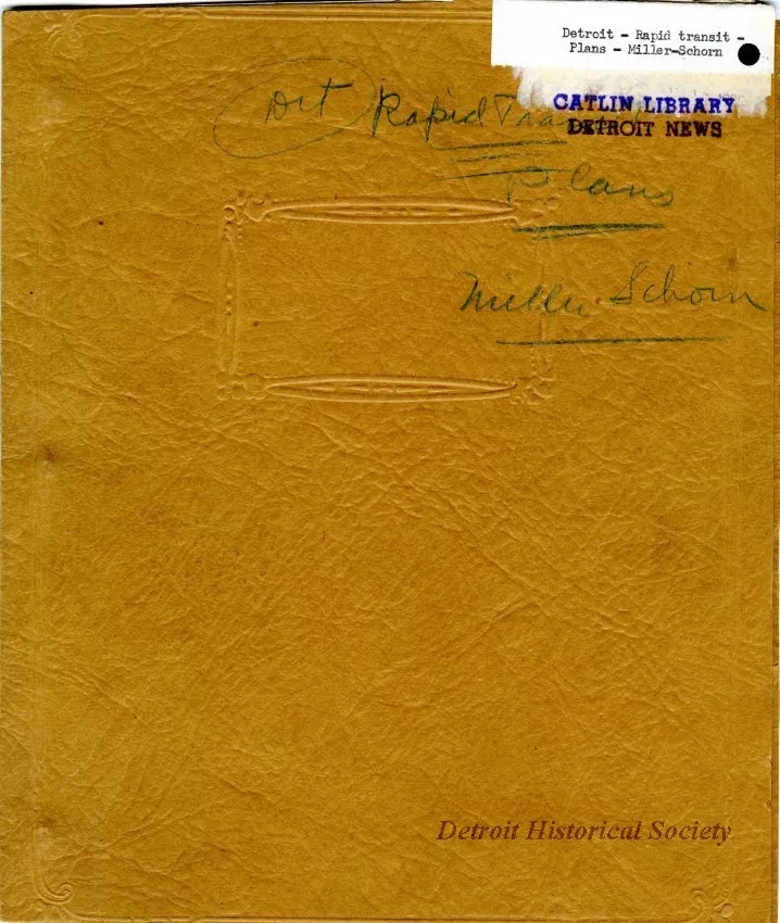 Report - Report of the Street Railway Commission to the 
Honorable Common Council on the Miller-Schorn System