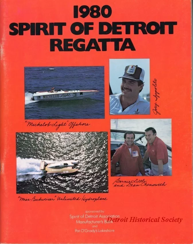 Program - Official Program, Spirit of Detroit Regatta, June 29th