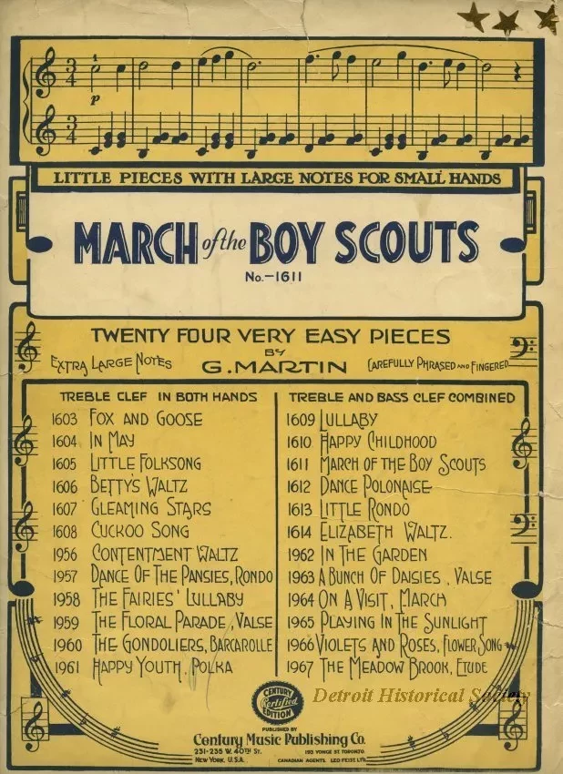 Music, Sheet - March of the Boy Scouts no.-1611