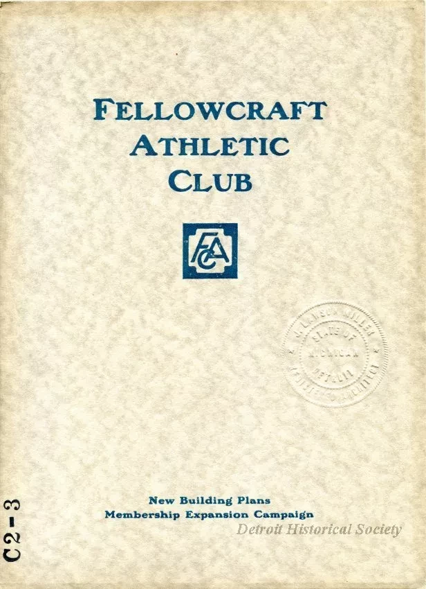 Booklet - Fellowcraft Athletic Club