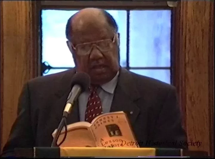 File, Digital Video - Marygrove College
Authors Lecture Series 1998
Reading/Reception Ernest J. Gaines