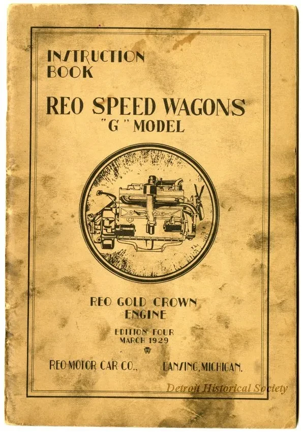 Manual - Instruction Book REO Speed Wagons 