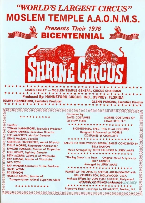 Program - Shrine Circus
1976 Souvenir Program