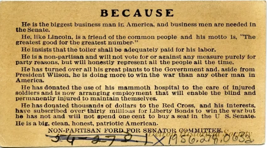 Card, Political - America Needs
This Man In 
the U.S. Senate