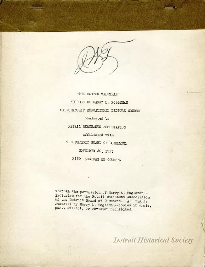 Transcript - The Master Salesman