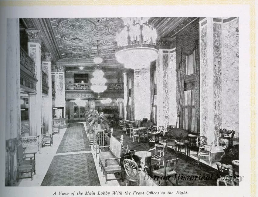 Booklet - The Book-Cadillac Hotel, Detroit, Michigan - Dhs_2000_005_004_17_detail_1_sf