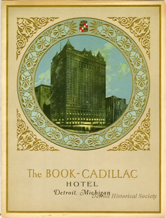 Booklet - The Book-Cadillac Hotel, Detroit, Michigan - Dhs_2000_005_004_cover_sf