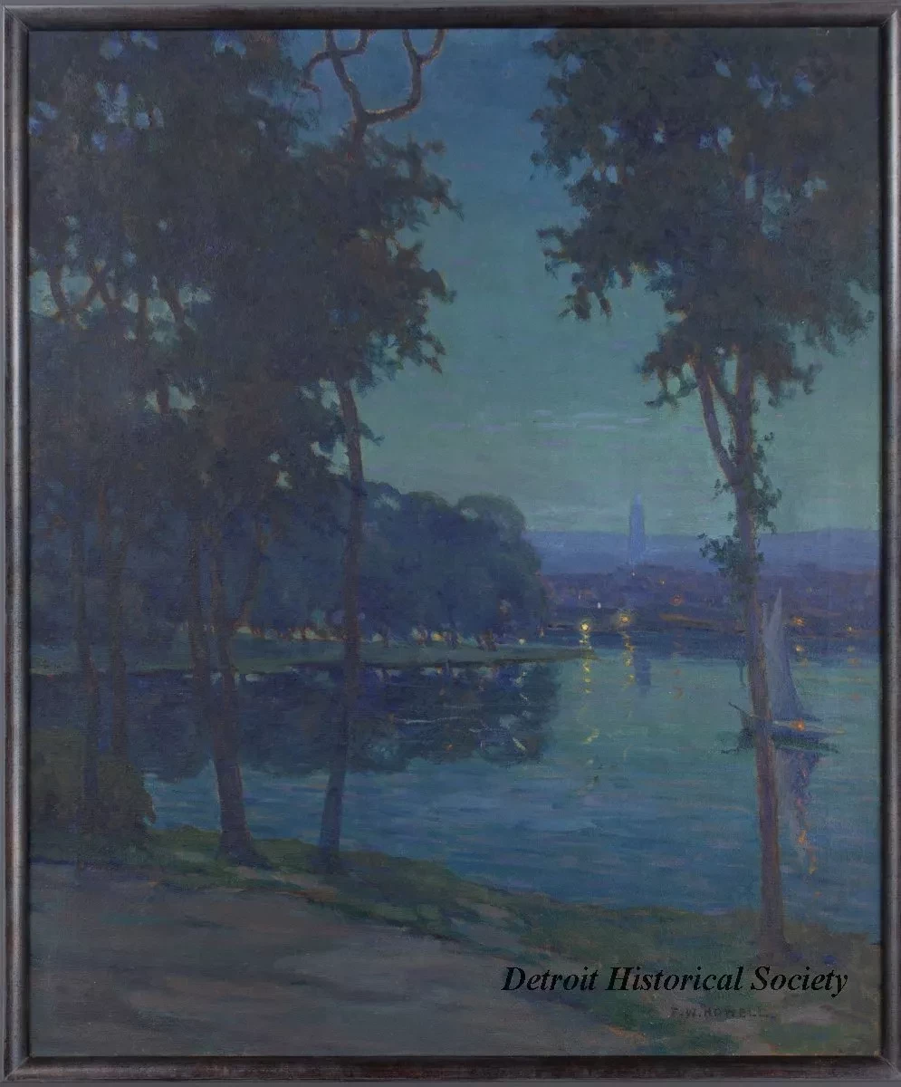 Painting - Belle Isle at Night