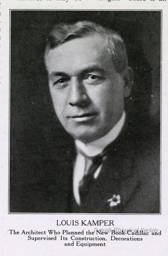 Booklet - The Book-Cadillac Hotel, Detroit, Michigan