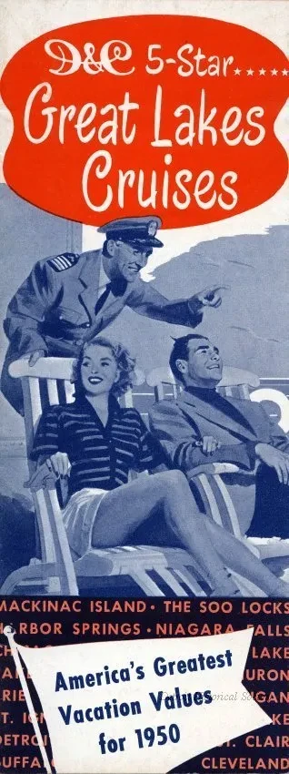 Brochure - D&C 5-Star Great Lakes Cruises
America's Greatest Vacation Values for 1950