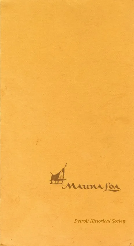 Menu - Mauna Loa