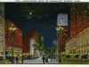 Postcard - Washington Blvd. by Moonlight, Detroit, Mich.