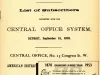 Directory, Telephone - The Speaking Telephone!
List of Subscribers connected with the Central Office System