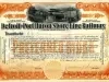 Certificate, Stock - Detroit & Port Huron Shore Line Railway
