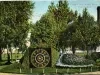 Postcard - Floral Clock, Water Works Park, Detroit, Mich.