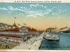 Postcard - D. & C. Line Dock, showing Wayne Pavilion, Detroit, Mich.