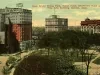 Postcard - West Grand Circus Park, Tuller Hotel, Charlevoix Hotel and Fine Arts Building, Detroit, Mich.