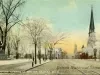 Postcard - Woodward Avenue in Winter, Detroit, Mich.