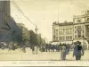 Postcard - Street Scene, Detroit, Mich.