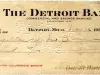 Check, Bank - The Detroit Bank