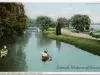 Postcard - Canal and River, Belle Isle, Detroit, Mich.