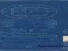 Blueprint - 40 Foot Steel Work Launch, 
Profile and Deck for U. S. Lake Survey Office,
Detroit, Michigan