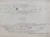 Drawing, Technical - Accommodation Plan & Construction Drawing of a
40' x 10' x 31'-6" x 5'-10" Auxiliary Cutter