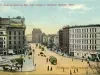 Postcard - Monroe Avenue showing Ste. Clair Hotel in distance, Detroit, Mich.