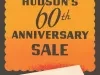 Poster - Hudson's 60th Anniversary Sale - Basement Store