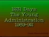 U-Matic - 1,231 Days, The Young Administration, Master Copy, 5/15/92, Do Not Erase