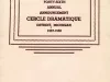Program - Forty-Sixth Annual Announcement, Cercle Dramatique
Detroit, Michigan, 1957-1958