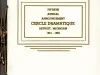 Program - Fiftieth Annual Announcement, Cercle Dramatique
Detroit, Michigan, 1961-1962