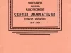 Program - Thirty-Sixth Annual Announcement, Cercle Dramatique
Detroit, Michigan, 1947-1948