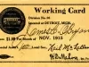 Card, Union - Working Card