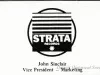 Card, Business - Strata Records
John Sinclair, Vice President - Marketing